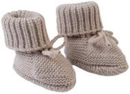 Lodger Merino Beige 6 - 12 měsíců - Baby Booties