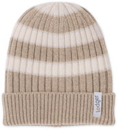 Lodger Čepice Stripe Merino Beige 3 - 6 měsíců - Baby Hats