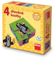 Wooden Blocks Dino Krteček - Dřevěné kostky