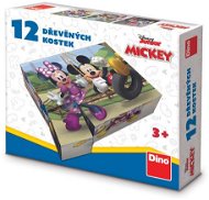 Dino Mickey a Minnie - Dřevěné kostky