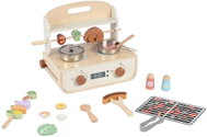 Dvěděti Dřevěný gril s příslušenstvím - Toy Appliance