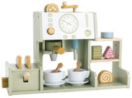 Dvěděti Dřevěný kávovar s toustovačem - Toy Appliance
