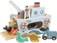 Dvěděti Magnetická hračka Rybářská loď - Fishing Game