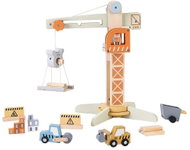 Dvěděti Dřevěný jeřáb s příslušenstvím - Thematic Toy Set