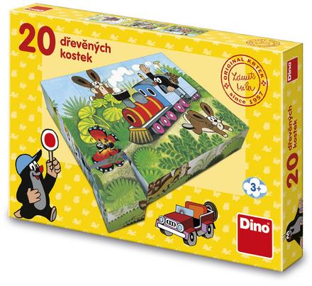 Dino Krtek a dopravní prostředky - Dřevěné kostky - Hlavní obrázek