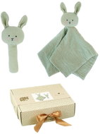 Jabadabado dárková sada s chrastítkem Bunny zelený - Baby Sleeping Toy
