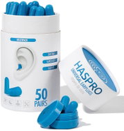 Haspro Universal špunty do uší, pěnové, 50 párů / 100 ks, modré - Earplugs