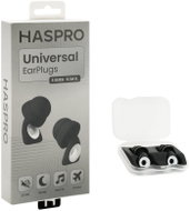 Haspro Universal Silicone Ear Plugs, 29 dB, Tips (S, M, L), Black - Earplugs