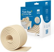Sipo Wide Foam Protective Strip for Furniture Edges and Corners, 2m, Cream - Child Restraint