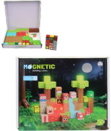 Magnetické kostky stavebnice, svítící kostky, na baterie, 59 dílů - Building Set