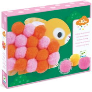 Djeco collage with pom-poms Animals - Toy Jigsaw Puzzle