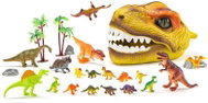Faunica dinosaur head with DINO figures - Figure and Accessory Set