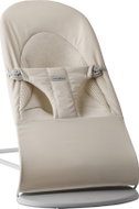 Babybjörn Balance Bliss Tri Fabric Woven/Jersey bouncer in Light Beige - Baby Rocker