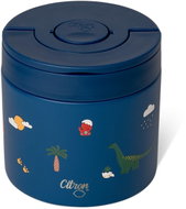 Citron Stainless Steel Food Jar 350ml, Blue Dino - Children's Thermos
