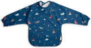 Citron bib with sleeves, Blue Dino - Bib