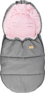 Bomimi Flint Premium silver-pink - Stroller Footmuff