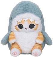 Mofusand Prémiová plyšová kočka v kostýmu žraloka, 20 cm - Soft Toy