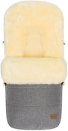 Fillikid Bernina lambswool winter footmuff light grey melange - Stroller Footmuff