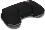 Fillikid Kalix coralfleece handmuff – black - Stroller Hand Muff