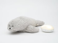 Moonie Organic seal grey - Baby Sleeping Toy