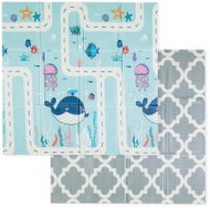 PETITE&MARS Campy S folding play mat 120 × 120 cm Ocean & Arabesca - Play Mat