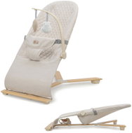 Kinderkraft Mimi Beige wood, up to 9kg - Baby Rocker