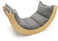 Polštář pro lezecký oblouk Melange Grey - Montessori Rocking Chair Cover