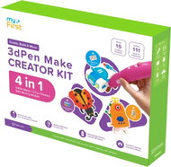 MyFirst FP3304KT-RD01 3dPen Make Creator Kit Red Sada s 3D perem - 3D Pen