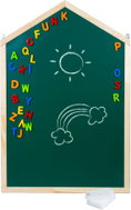 Magnetická křídová tabule „Dům“ závěsná, přírodní, jednostranná - Magnetic Board