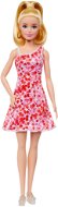 Barbie Modelka - Růžové květinové šaty - Panenka