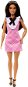 Doll Barbie Modelka - Růžové kostkované šaty - Panenka