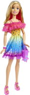 Barbie große Puppe im Regenbogenkleid - Puppe