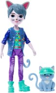 Enchantimals Játékbaba és állatka - Cole Cat és Claw - Játékbaba