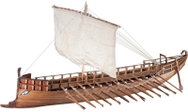 Dušek Greek birema 600 BC 1:72 kit - Wooden Model