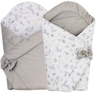 Bomimi Rychlozavinovačka oboustranná Velvet lesní zvířátka šedá - Swaddle Blanket