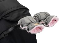 Bomimi Flaf Premium rukavice silver/pink - Rukavice na kočárek