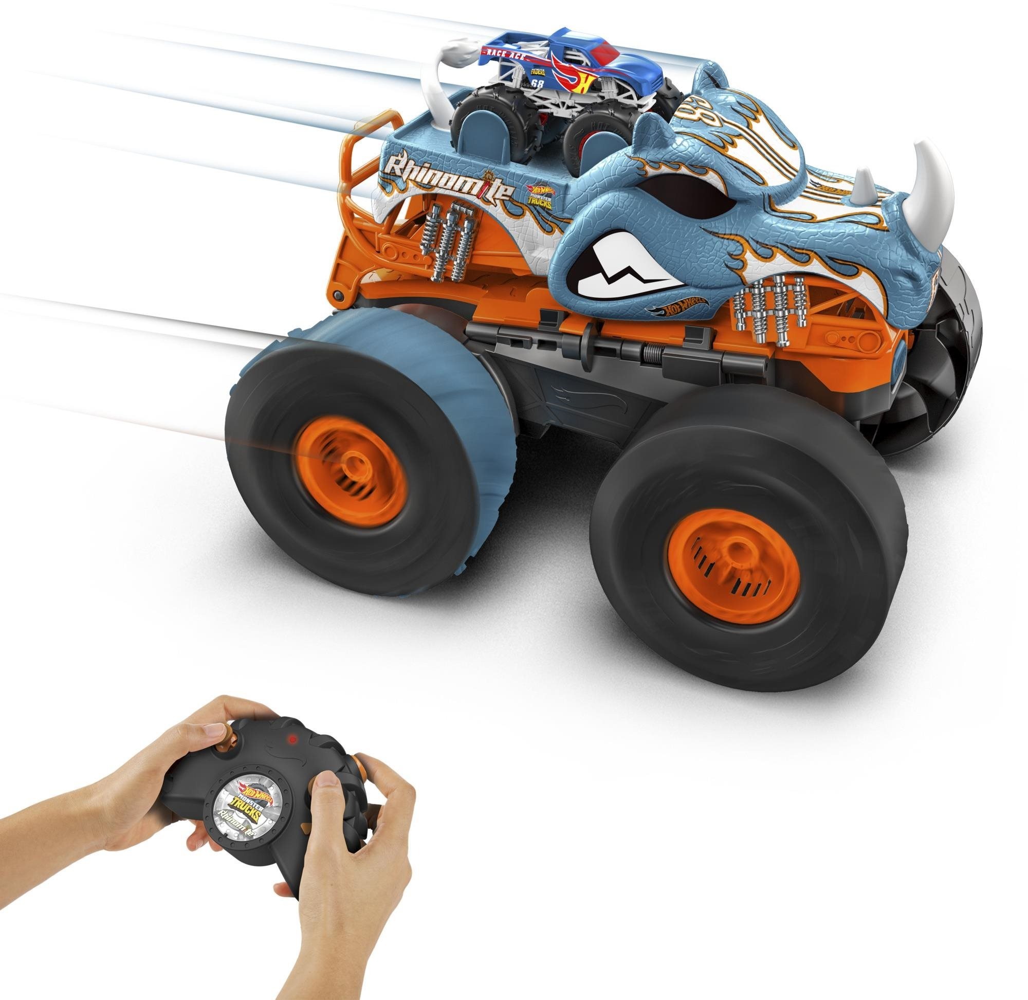 Hot Wheels RC Monster Trucks Átalakuló Rhinomite, 1:12