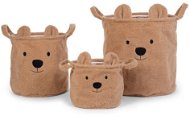 Koše na hračky Teddy Beige 3 ks - Úložný box