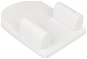 KikkaBoo Polohovací podložka klínová Airknit White - Crib wedge pillow