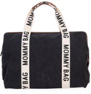 CHILDHOME Mommy Bag Canvas Black - Prebaľovacia taška na kočík