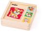 Woody Minipuzzle Zvířátka v krabičce - Obrázkové kostky