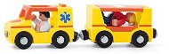 Woody Ambulance 4 db - Vasútmodell kiegészítő