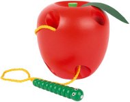 Small Foot Hra na prevliekanie – Jablko - Šnurovacia hračka
