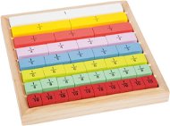 Didaktická hračka Small Foot Edukativní barevná tabulka - Zlomky - Didaktická hračka