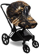 Pram Raincover Bjällra of Sweden Pláštěnka Black Golden - Pláštěnka na kočárek