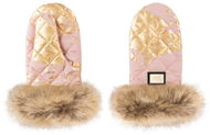 Pushchair Gloves Bjällra of Sweden Rukavice Pink Golden - Rukavice na kočárek