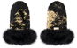 Bjällra of Sweden Rukavice Black Golden - Pushchair Gloves