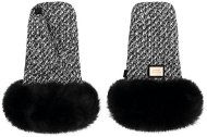 Kesztyű babakocsihoz Bjällra of Sweden Kesztyű Black Tweed Premium Collection - Rukavice na kočárek