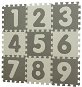BabyDan Hracia podložka Grey s číslami - Penové puzzle
