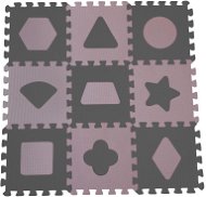 BabyDan Hrací podložka Rose s geometrickými tvary - Foam Puzzle